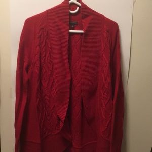 Talbots Womens Open Front Cardigan Sweater Sz Lrg